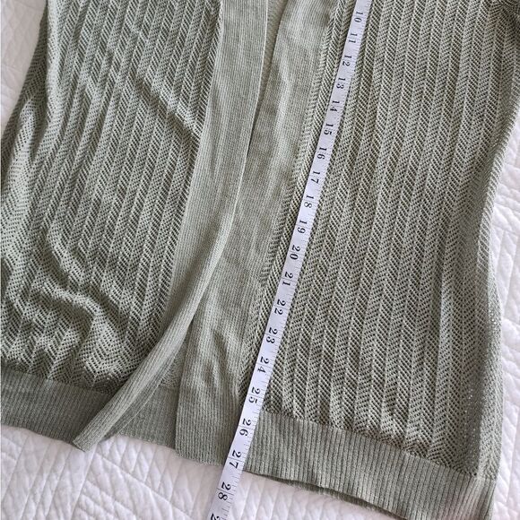 Chico's design vintage light dust moss green cardigan sweater - Picture 7 of 7